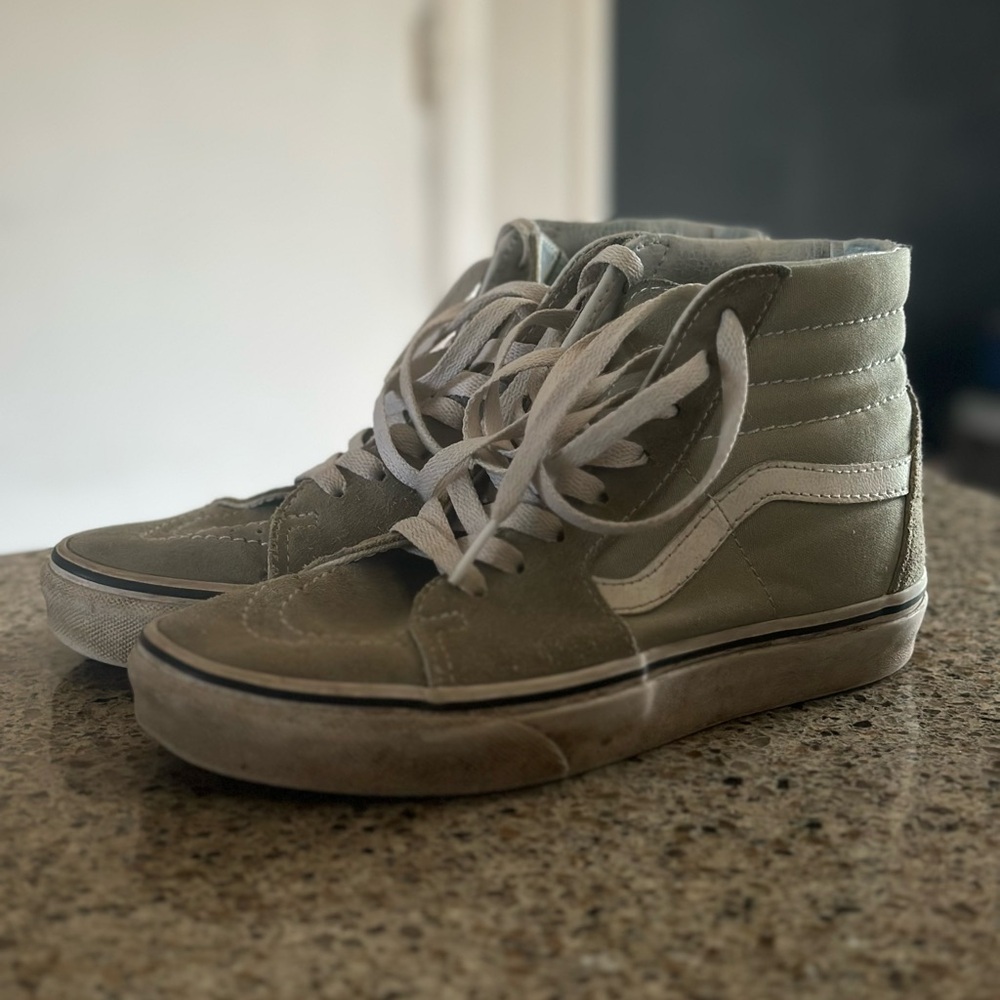 Green Vans Sk8-Hi Sneakers